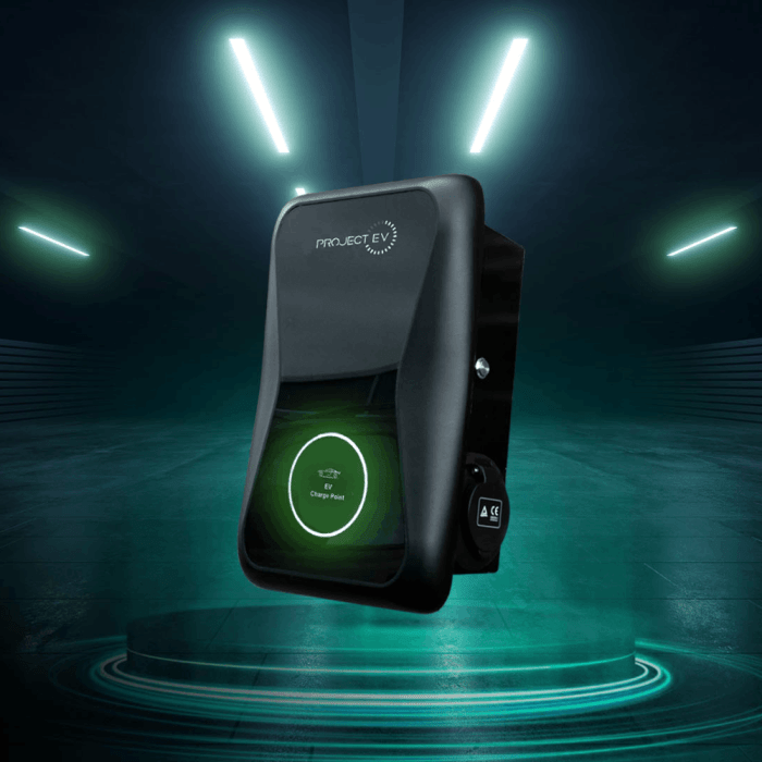 project ev charger black 